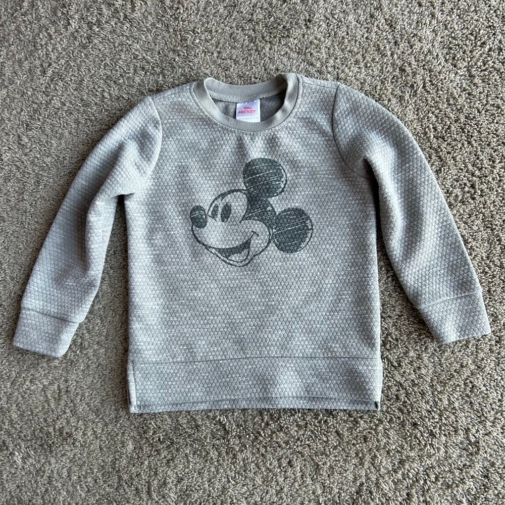 Disney Junior Mickey Mouse Boys Gray Long Sleeve Shirt 5T